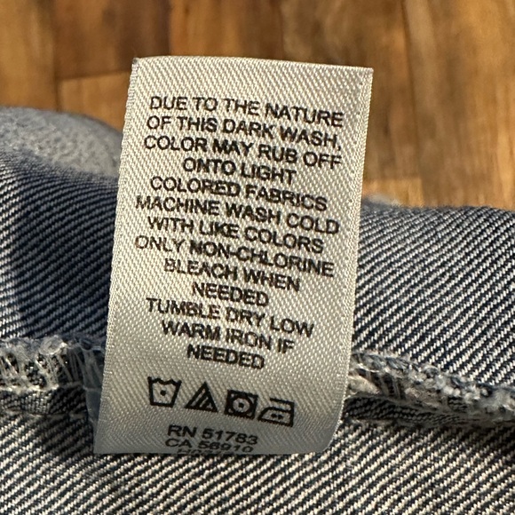 Maurices Dark Blue Distressed Jean Jacket - Size:XL - Picture 13 of 15